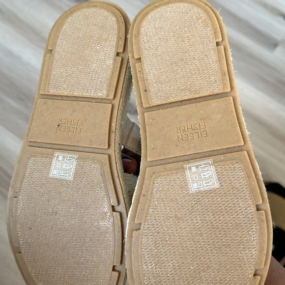 Eileen fisher Mayla Jute Espadrille Sandal women size 8 color natural NWOB - Picture 5 of 8